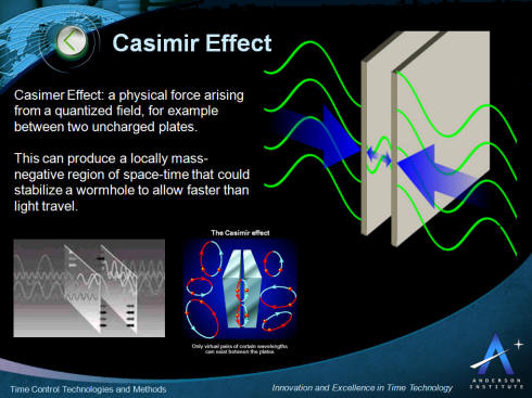 Casimir Effect Time Control and Time Travel
