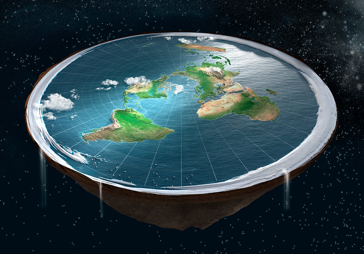 Flat Earth Map