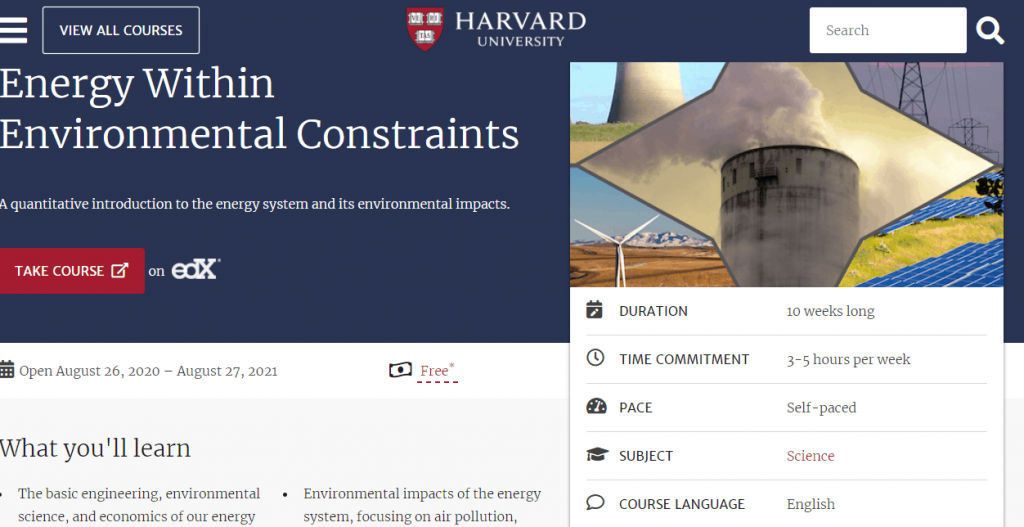 Energy-Within-Environmental-Constraints - Free Harvard University Courses