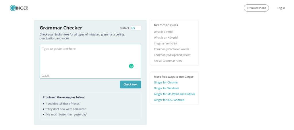 Ginger Overview Ginger Overview - Passive Voice Detector