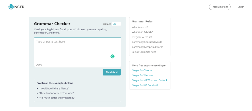 Ginger Overview - Passive Voice Detector