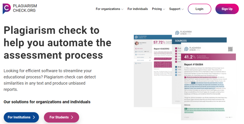 Plagiarism Check Overview