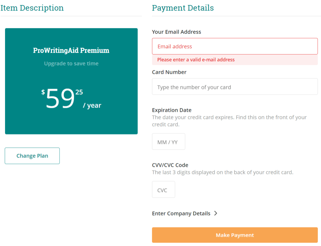Payment Details Payment Details