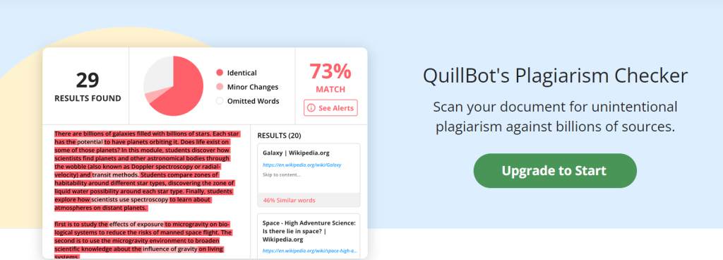 Quillbot Plagiarism Checker