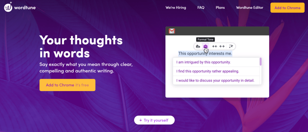 Wordtune Overview Wordtune vs Grammarly