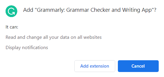 Add Extension Add Extension