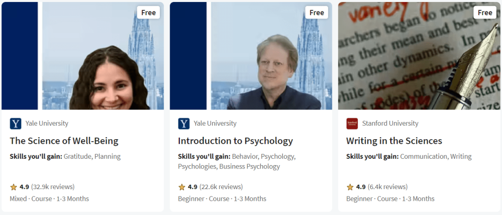 Coursera Free Courses