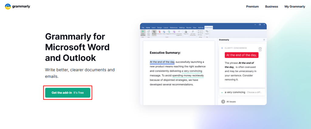 Grammarly Homepage