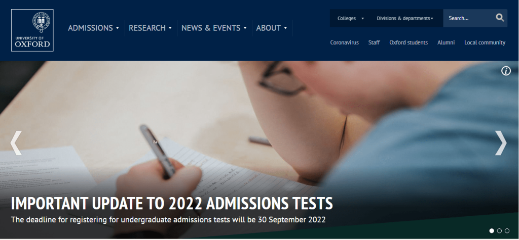 University of Oxford University of Oxford