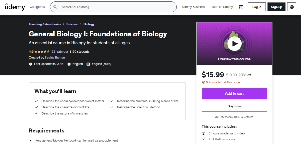 General Biology General Biology