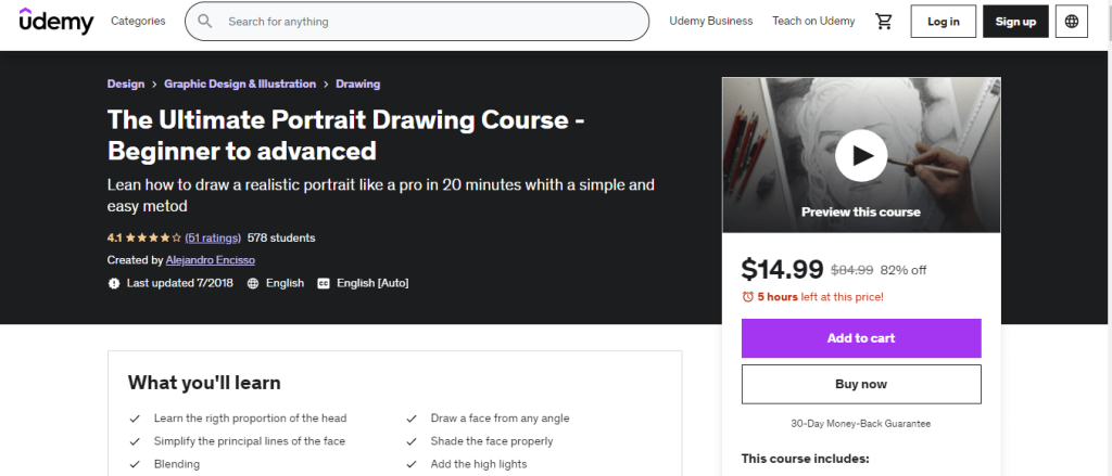 The Ultimate Portrait Drawing Course