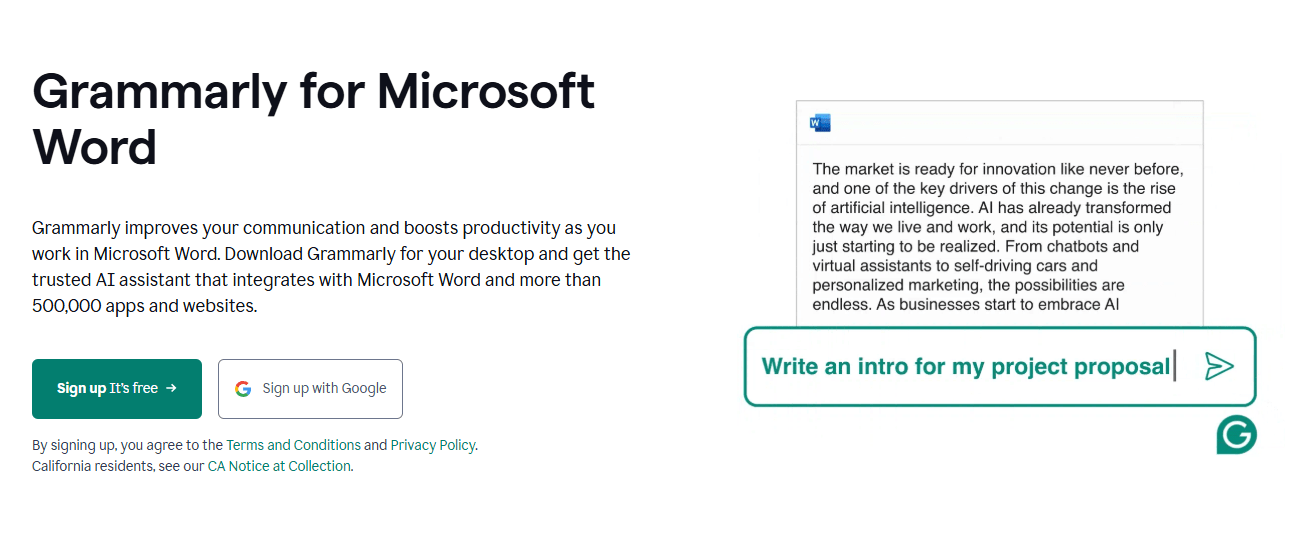 Grammarly for Microsoft Word Grammarly for Microsoft Word