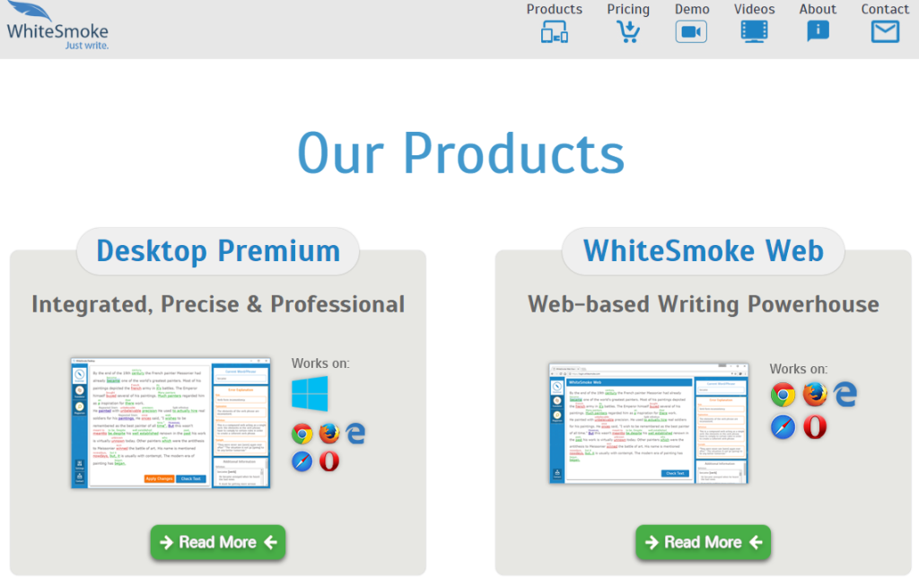 Whitesmoke Products