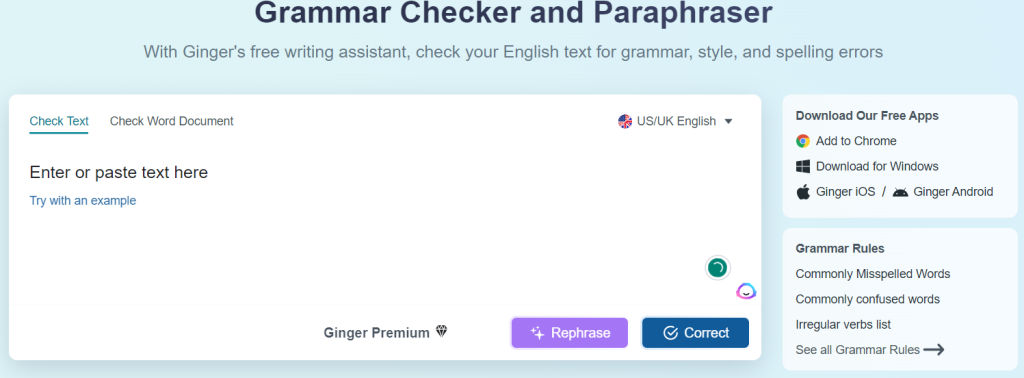 Ginger Grammar Checker