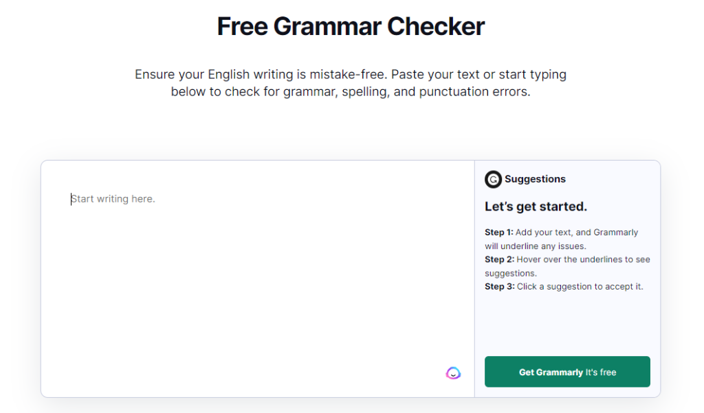 Grammarly Grammar Checker