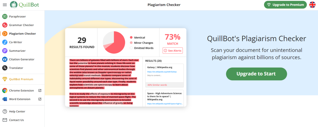 Quillbot Plagiarism Checker Overview