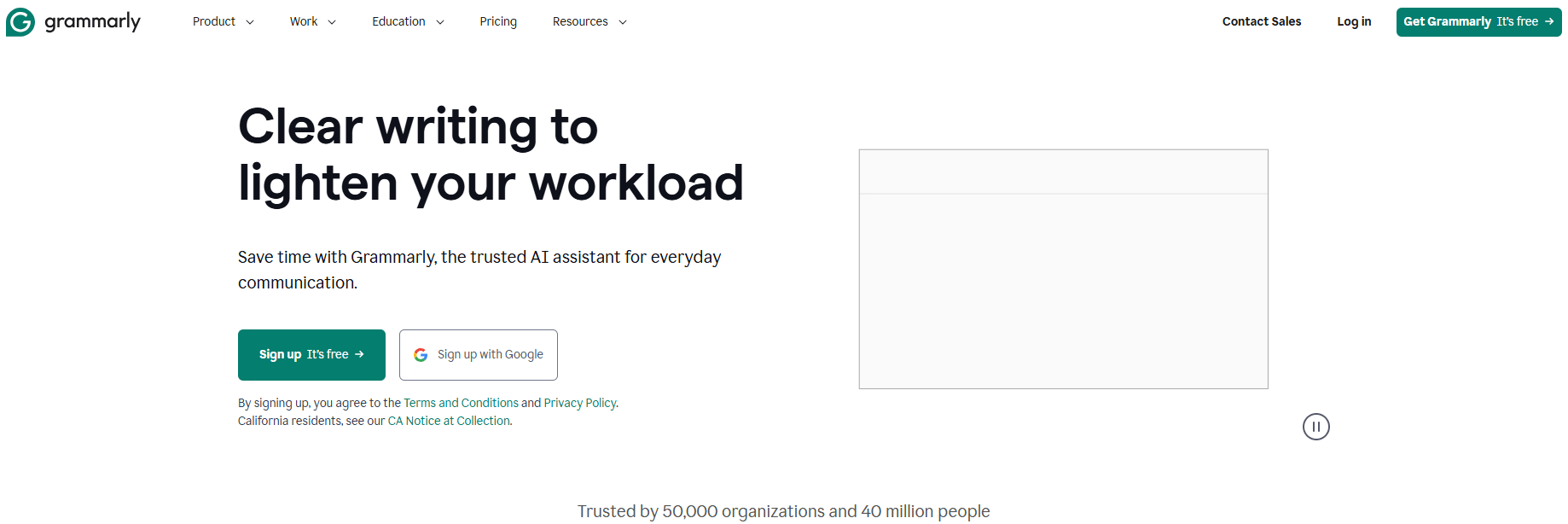 Grammarly Homepage Grammarly Homepage