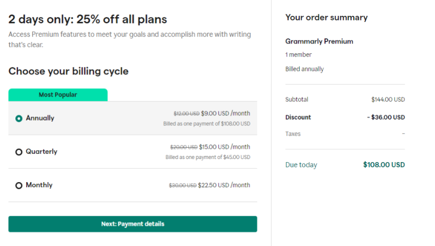 Exclusive 25% Discount on Grammarly Pro Plans Exclusive 25% Discount on Grammarly Pro Plans